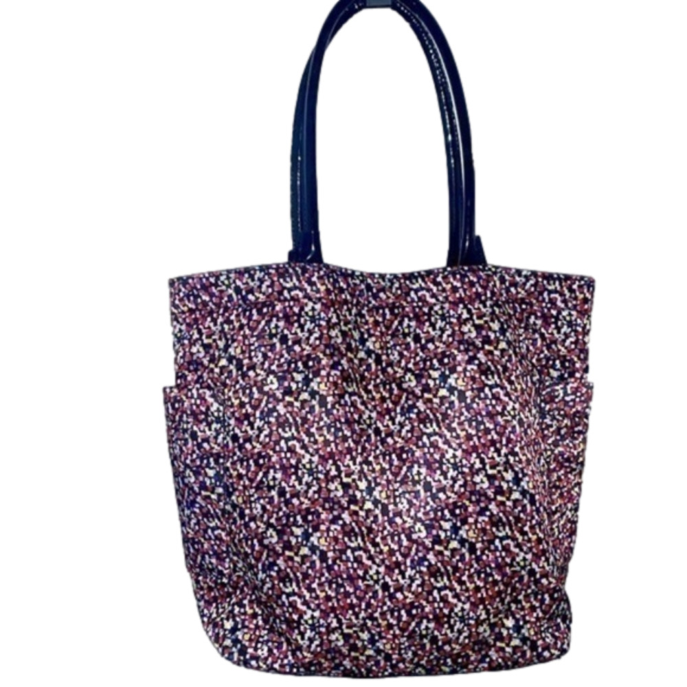 DSW XTRA LARGE MULTICOLOR NEON CUBE TOTE